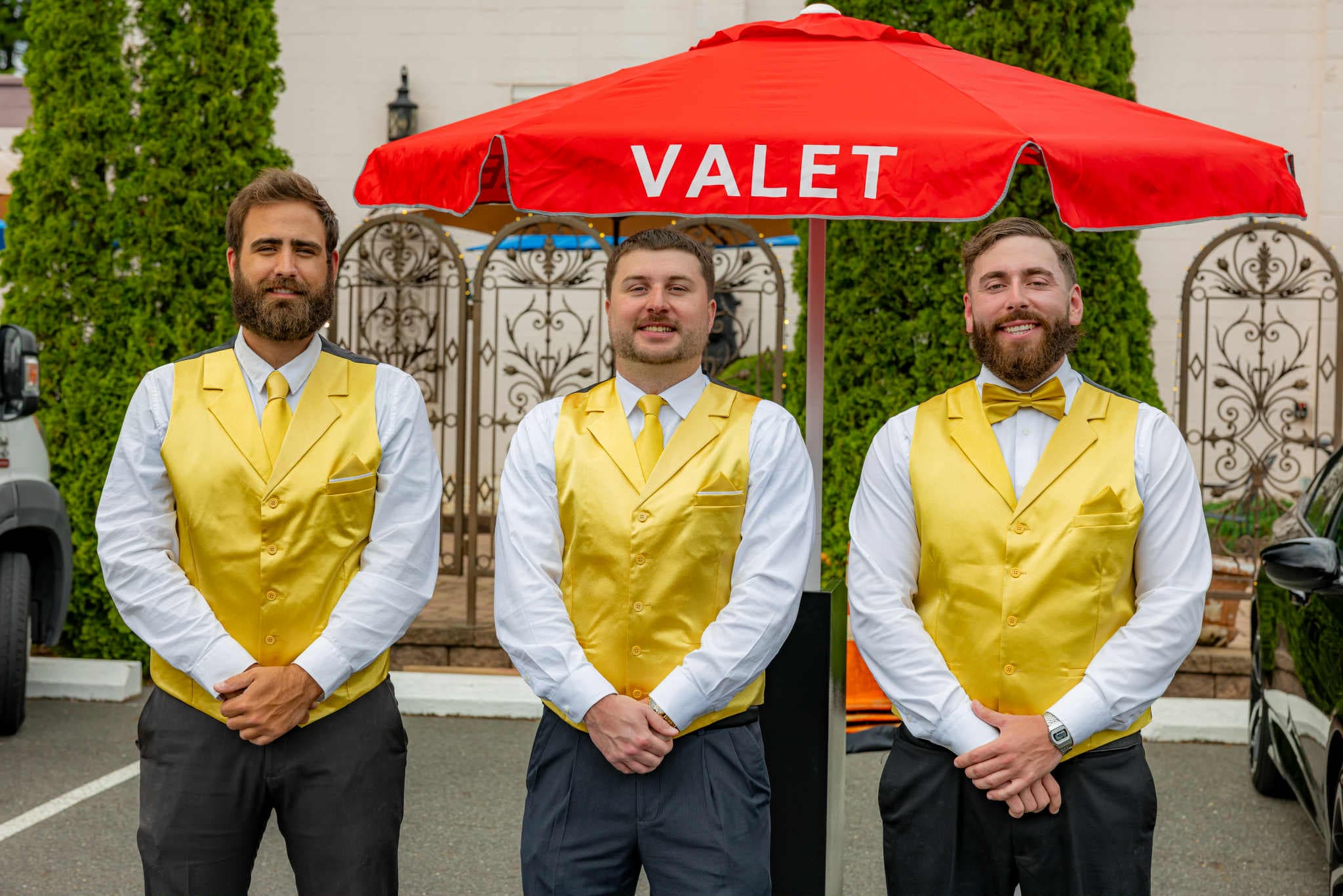 Wedding venue valet parking