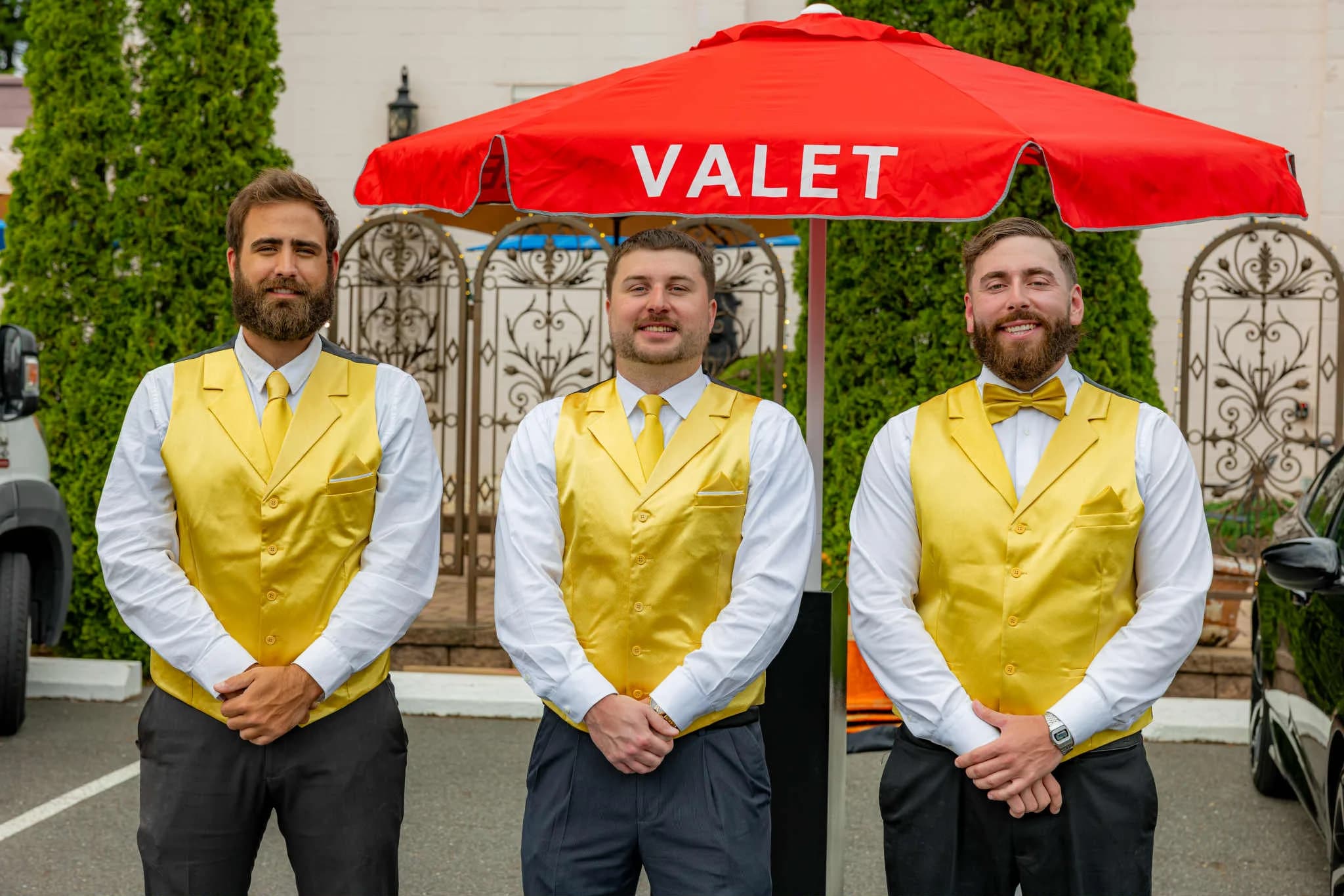 Wedding venue valet parking